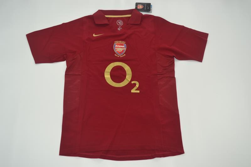 CAMISETA RETRO ARSENAL 05/06