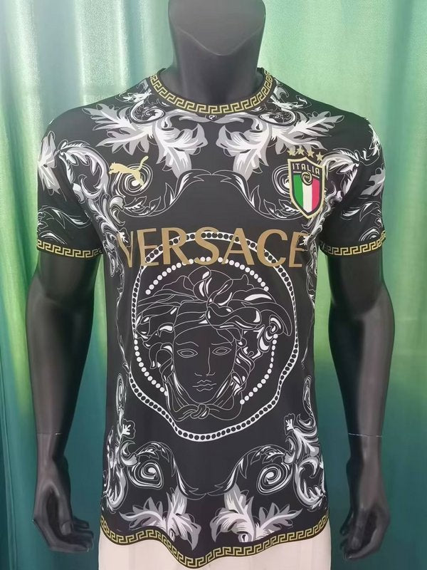 CAMISETA SELECCION ITALIA X VERSACE NEGRA 23/24